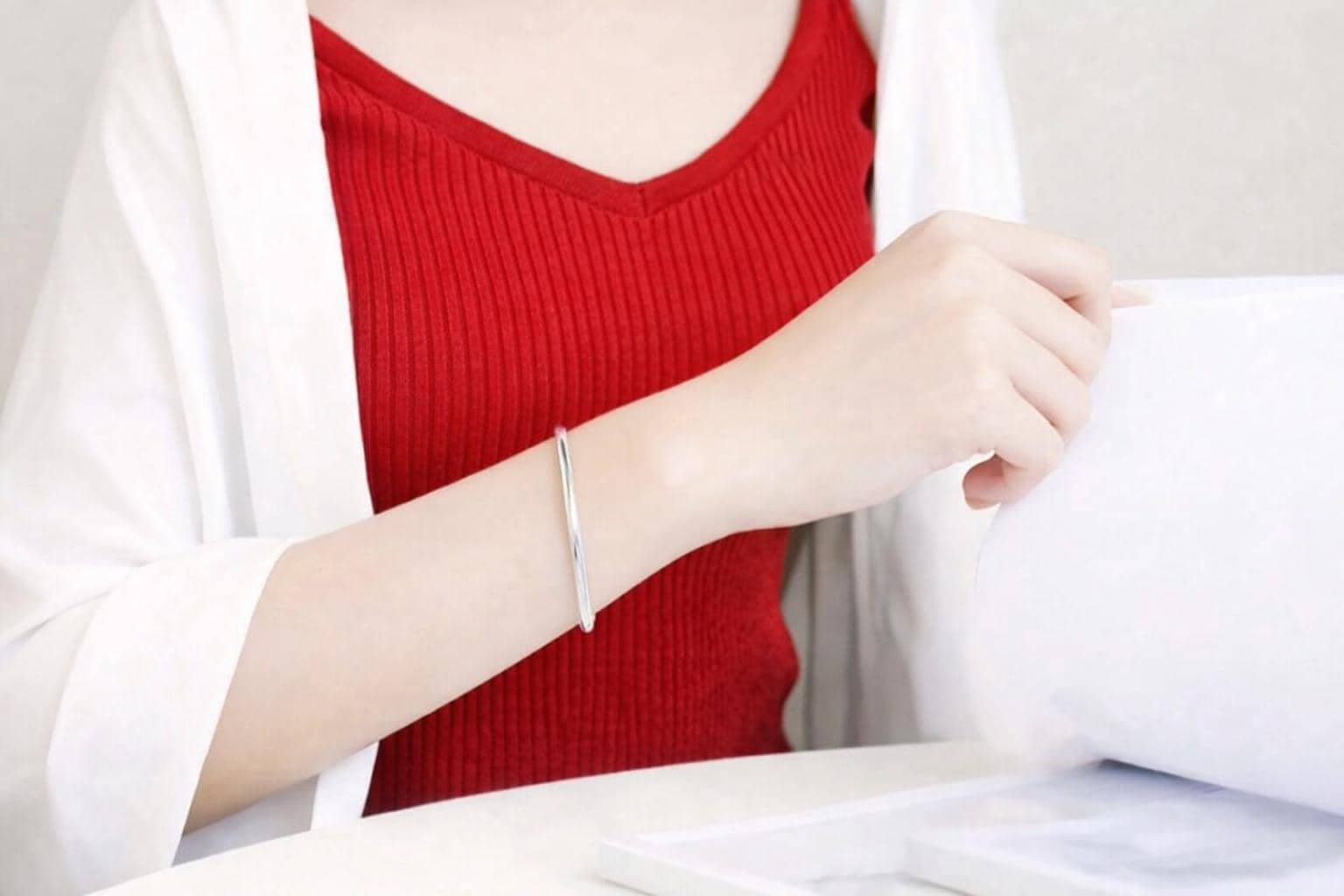 925 Sterling Silver Snake Chain Bracelet, Minimalist Elegant Jewelry, Adjustable 16-23cm