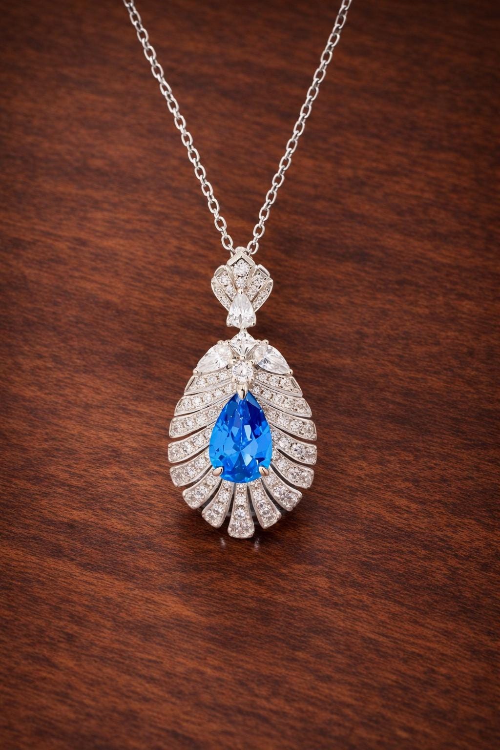925 Sterling Silver Zirconia Pendant Necklace, Elegant Minimalist Jewelry for Women