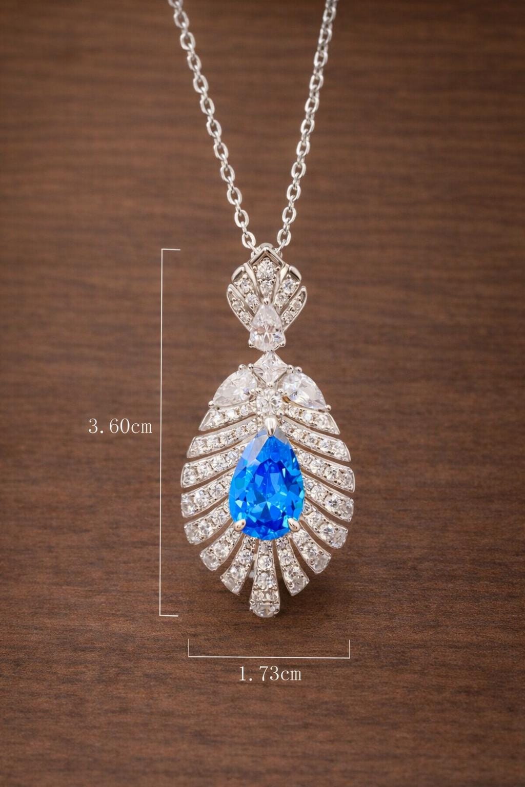 925 Sterling Silver Zirconia Pendant Necklace, Elegant Minimalist Jewelry for Women