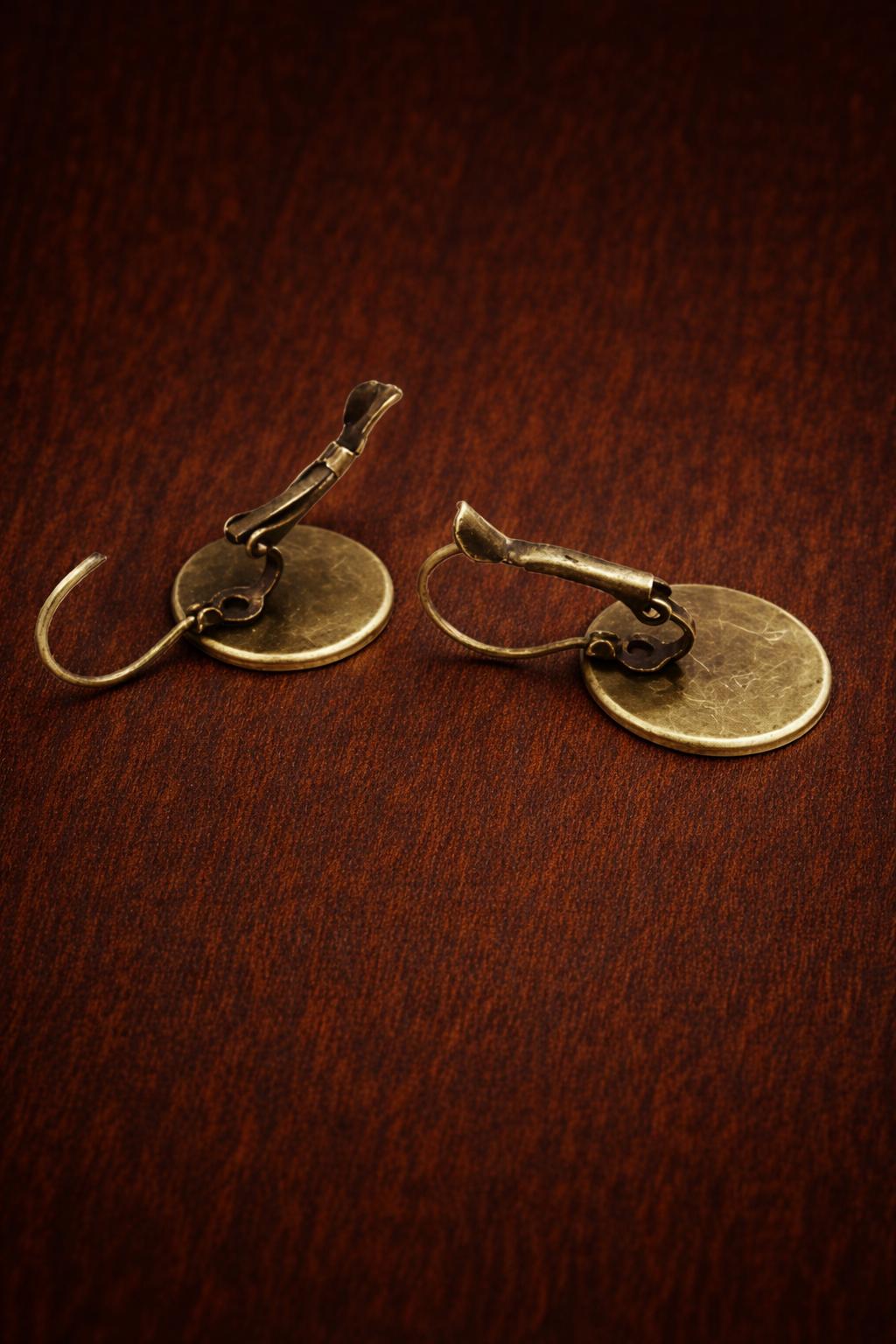 Vintage Blue Bird Dangle Earrings, Copper Glass Jewelry, Nature Inspired