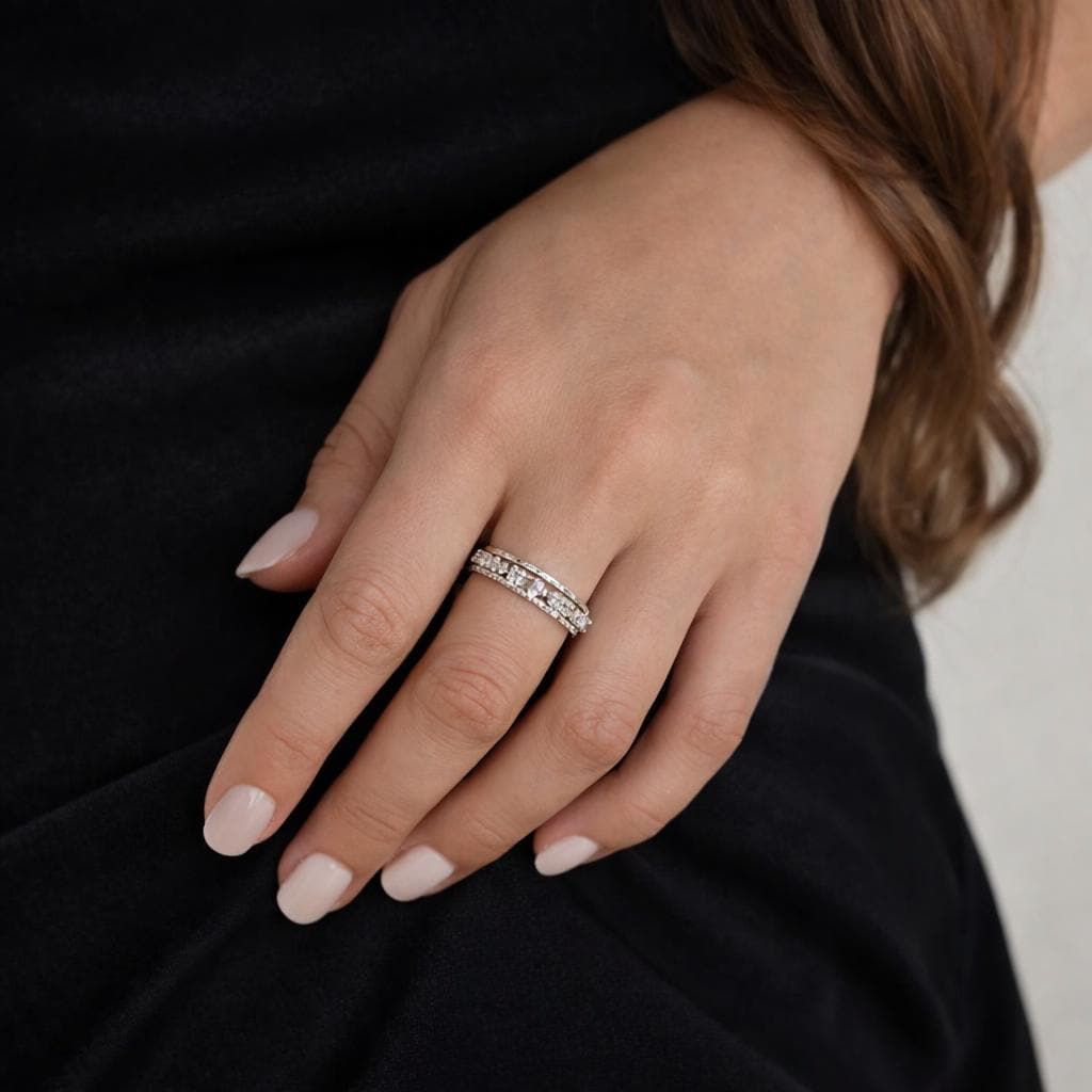 3pcs Stackable Stainless Steel Ring Set: Minimalist, Tarnish-Resistant, Gold/Silver Finish