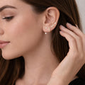 4-Pair Gold Plated Zircon Ear Stack, Huggie Hoop Stud Set, Hypoallergenic Jewelry
